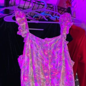 Psychedelic patterned jumper